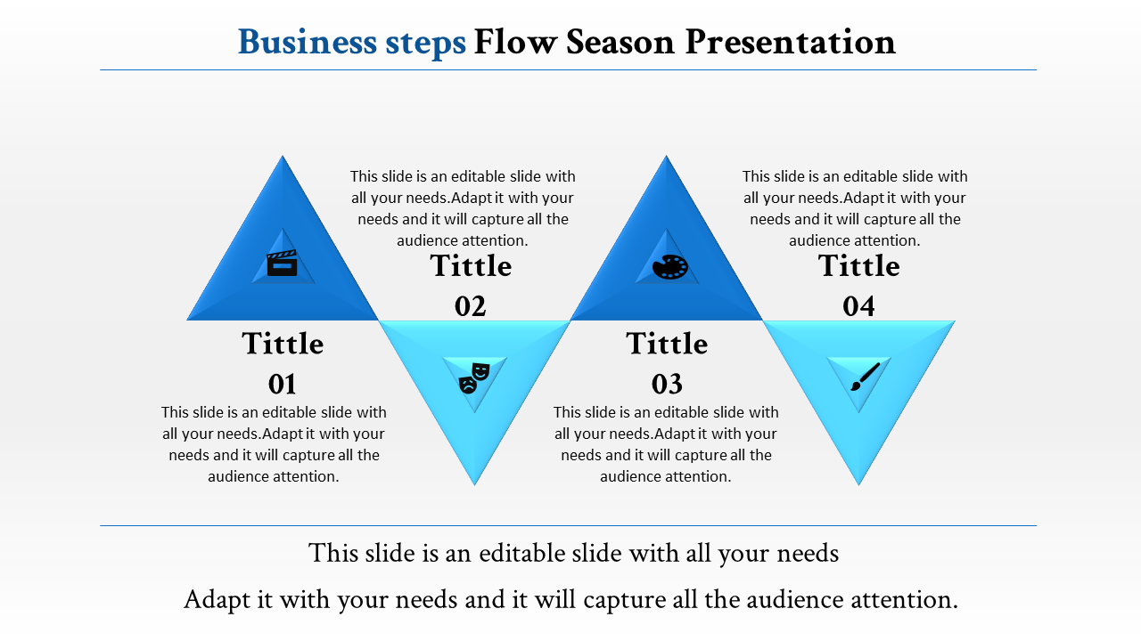 Free - Our Predesigned Step By Step PowerPoint Template Slide